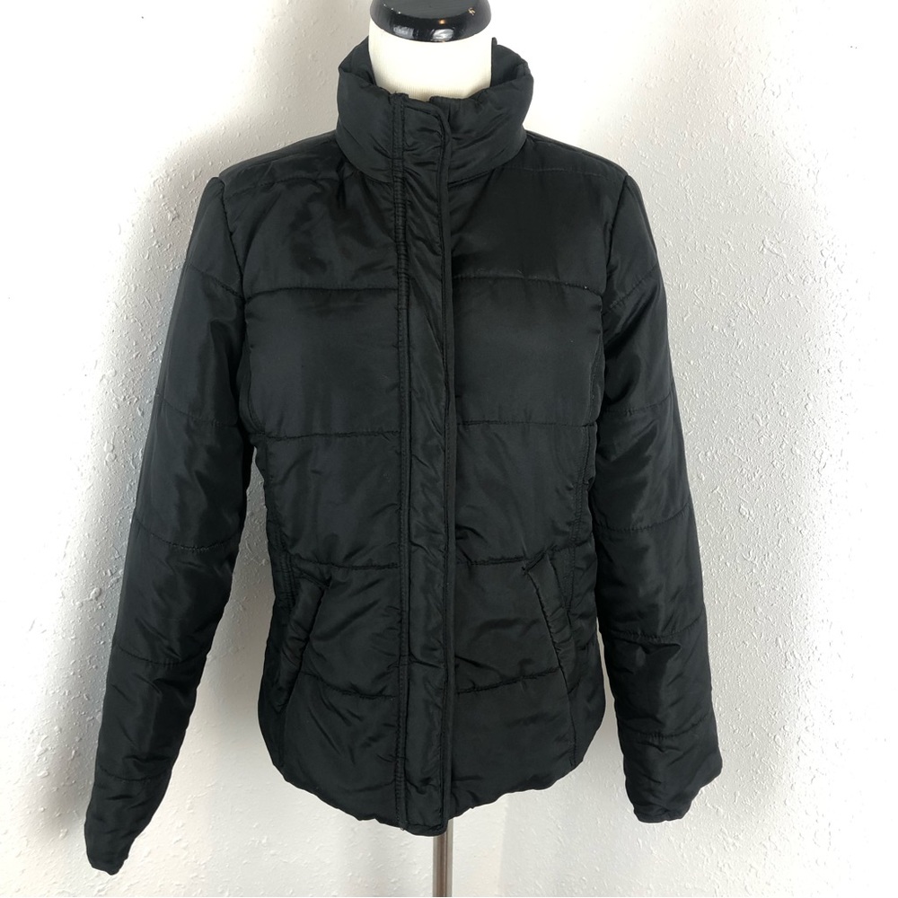 Aeropostale Black Puffer Jacket Coat Large